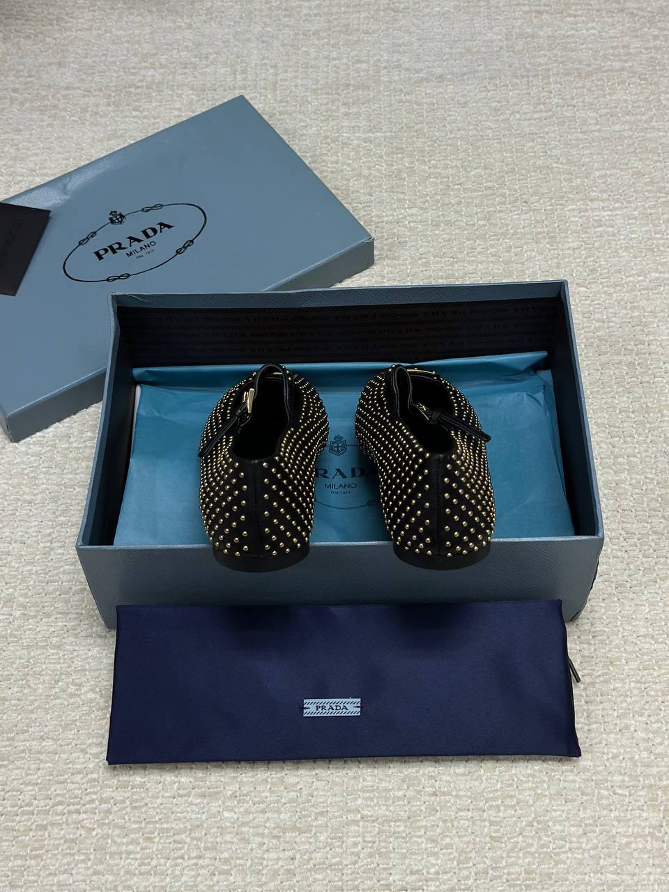 Prada Nappa Ballet Shoes