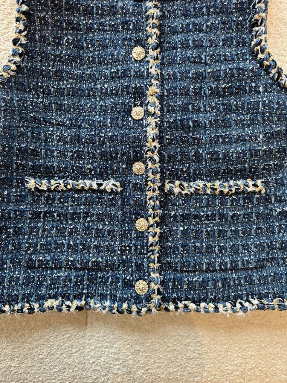 Chanel 25 Fall Linen Lace Vest