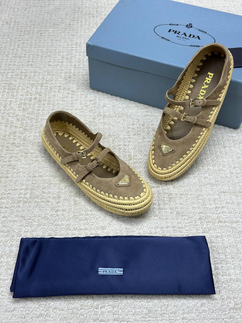 Prada Suede Ballerina