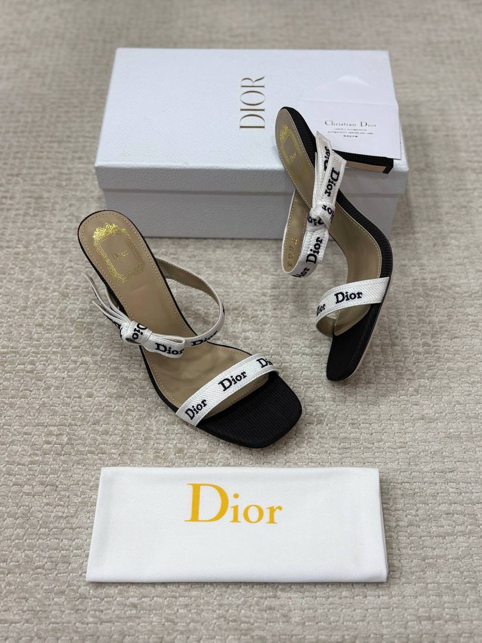 Christian Dior Sandals Gem Fabric