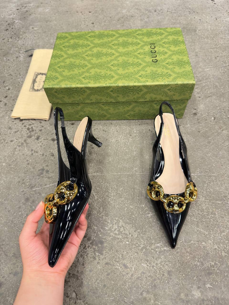 Gucci Slingback Topuklu Ayakkabı - Glimmer of Luxury
