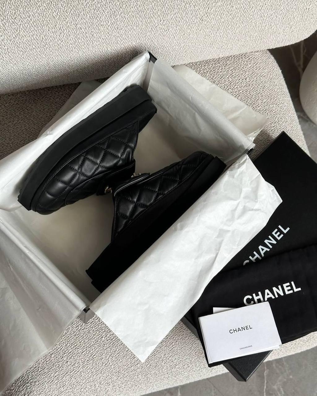 Chanel CC Kapitone Deri Terlik - Glimmer of Luxury