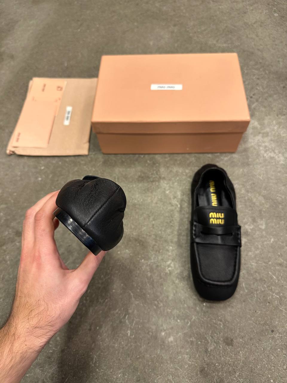 Miu Miu Nappa Deri Loaferler - Glimmer of Luxury