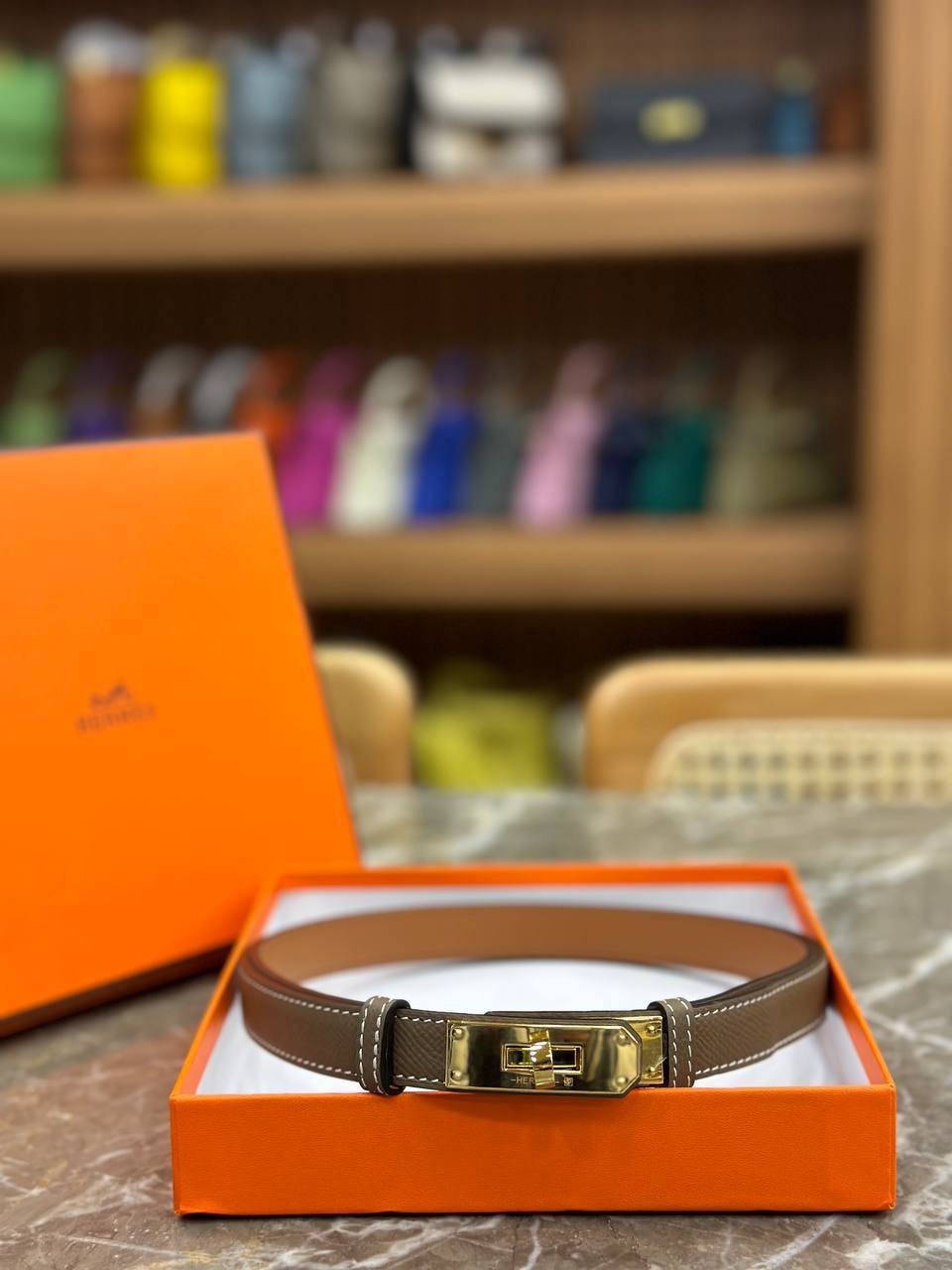 Hermes Deri Bel Kemeri - Glimmer of Luxury