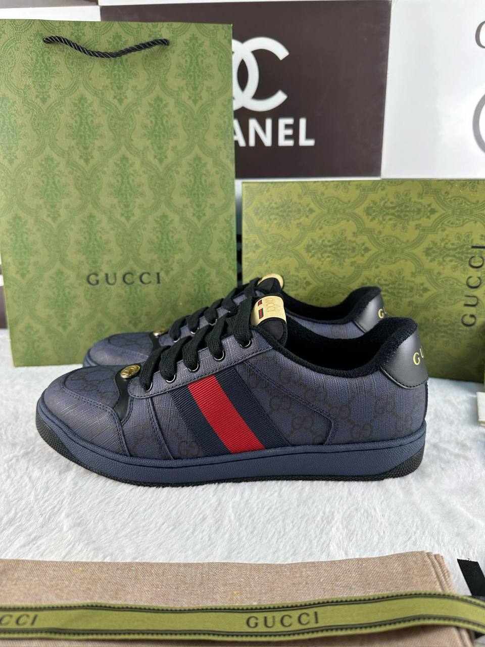 Gucci Erkekler Screener Spor Ayakkabı - Glimmer of Luxury