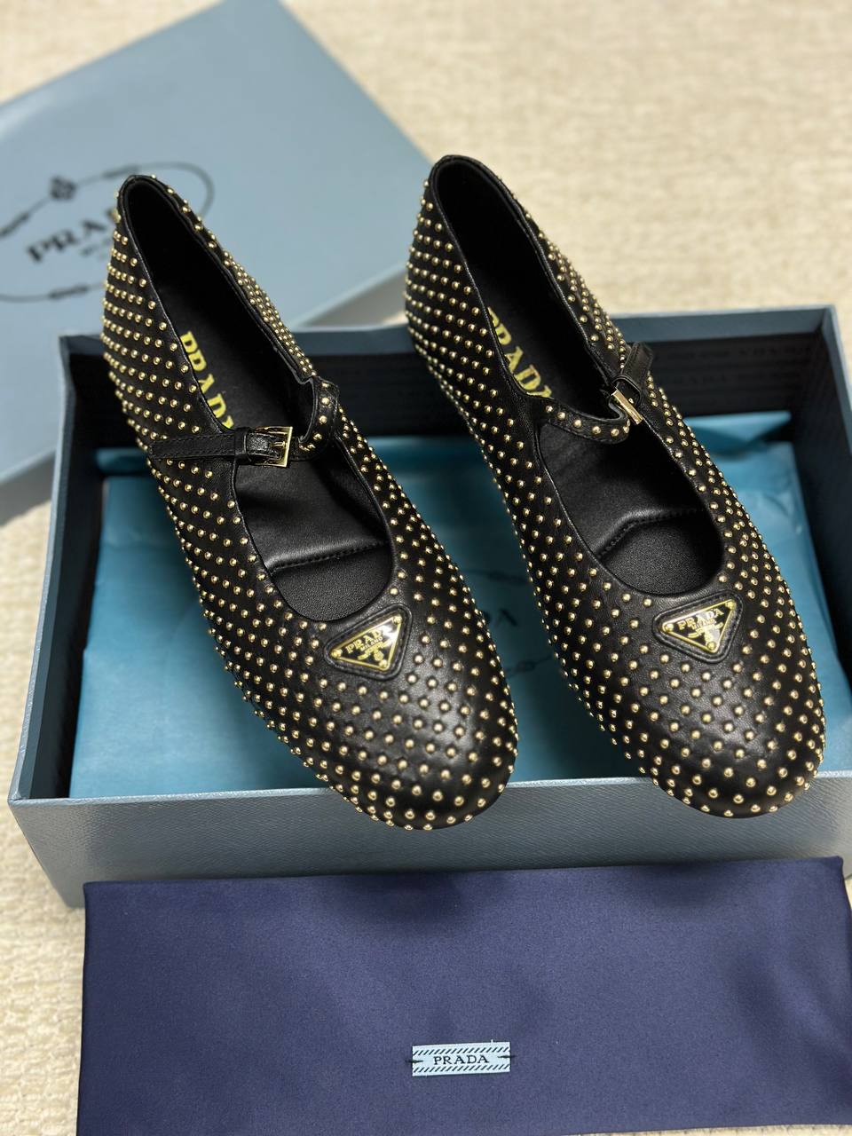 Prada Nappa Ballet Shoes