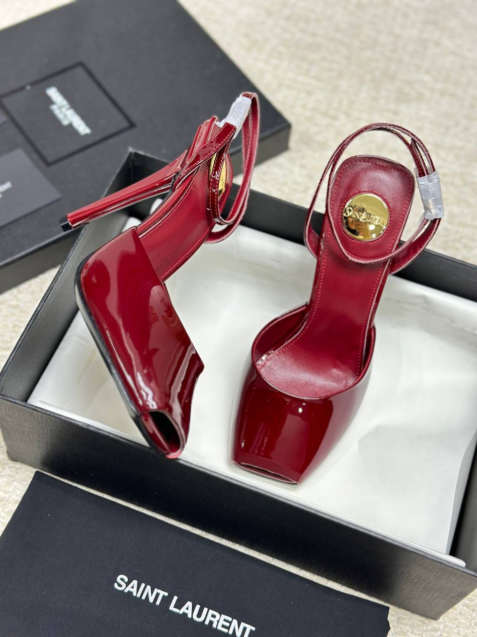 Saint Laurent La Scandale Heeled Patent
