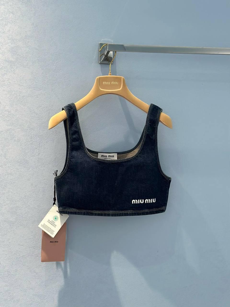 Miu Miu Streç Denim Üst - Glimmer of Luxury