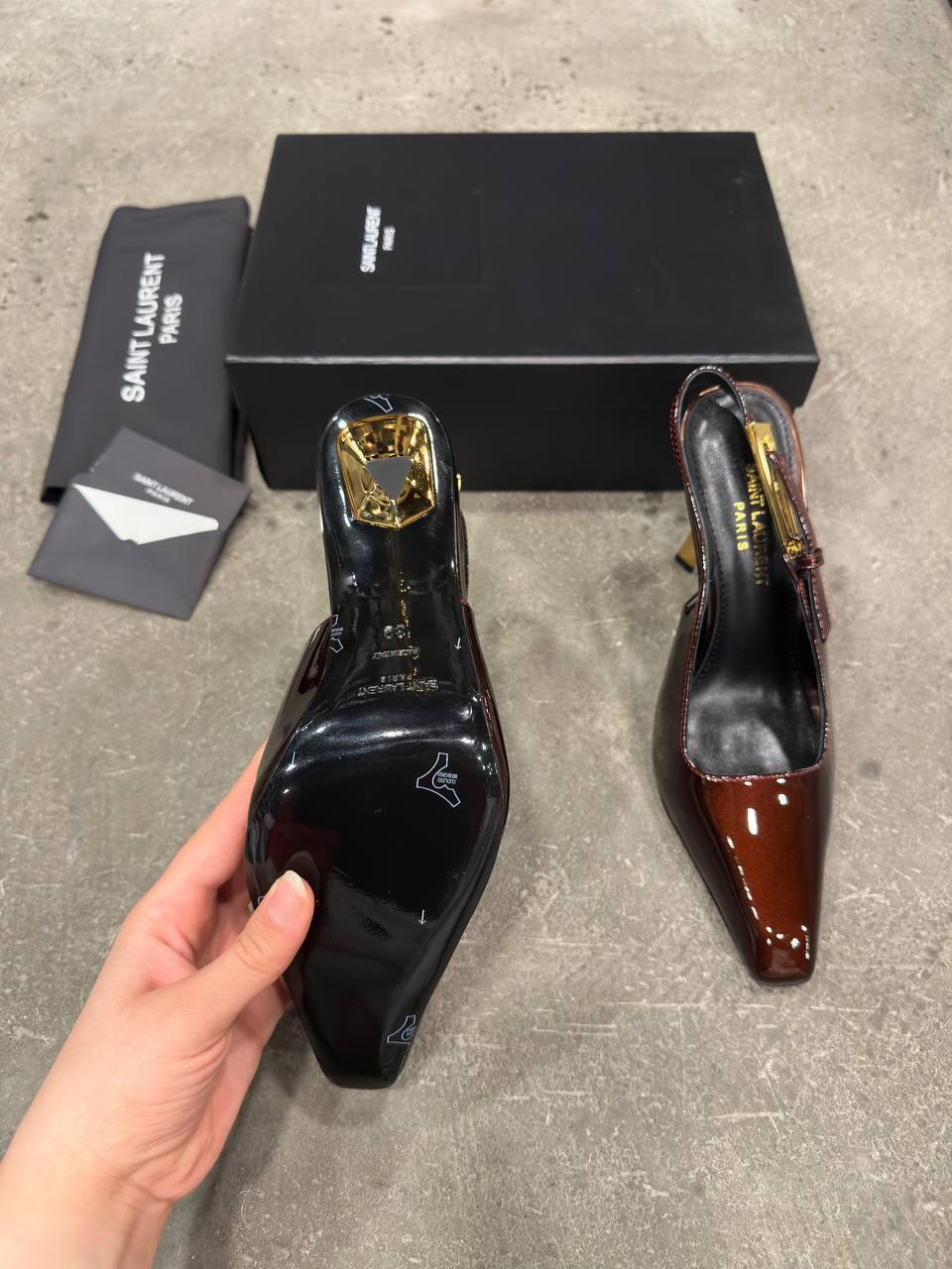 Saint Laurent Lee Arkadan Bağlamalı Topuklu Ayakkabı - Glimmer of Luxury