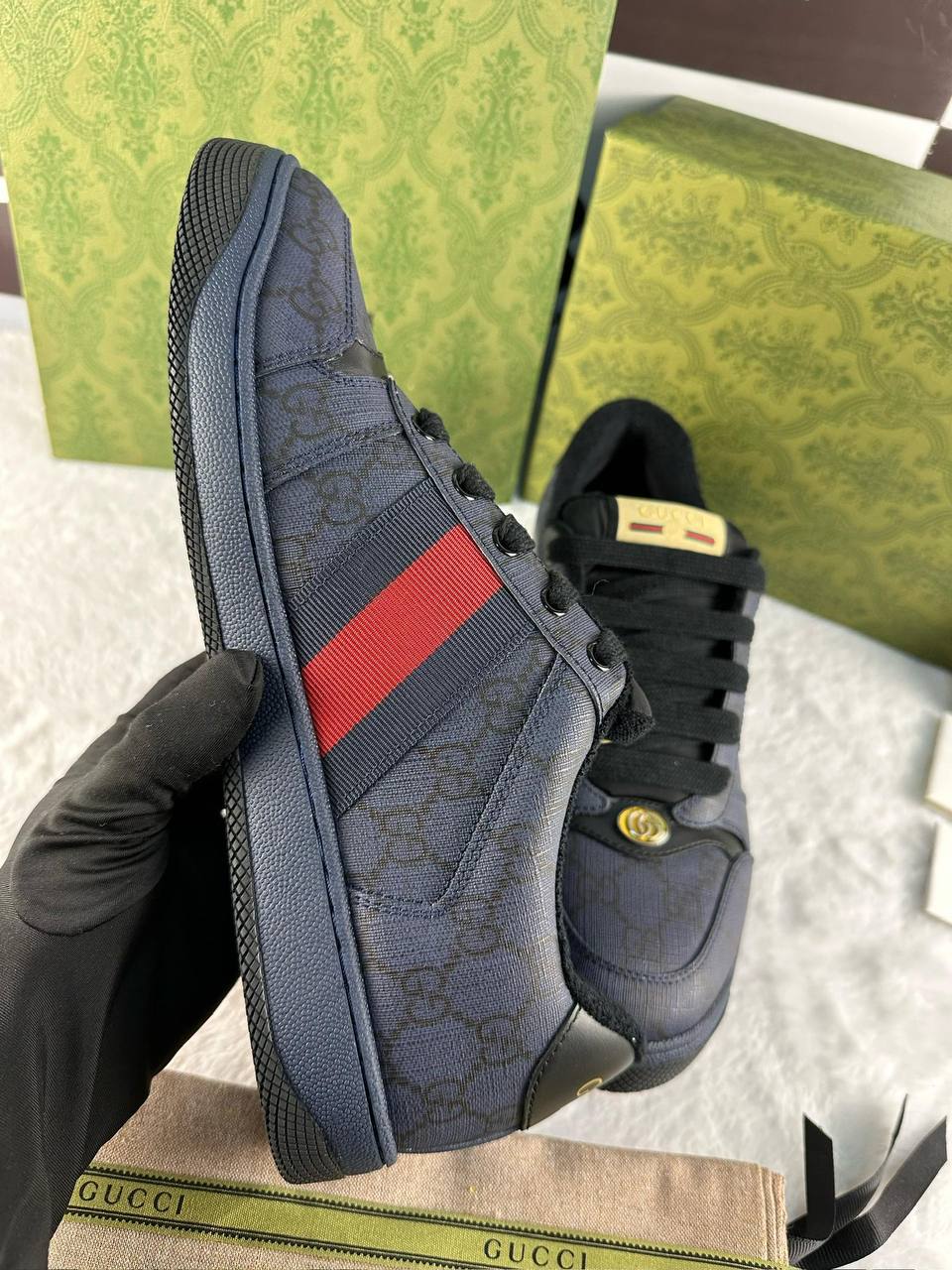Gucci Erkekler Screener Spor Ayakkabı - Glimmer of Luxury