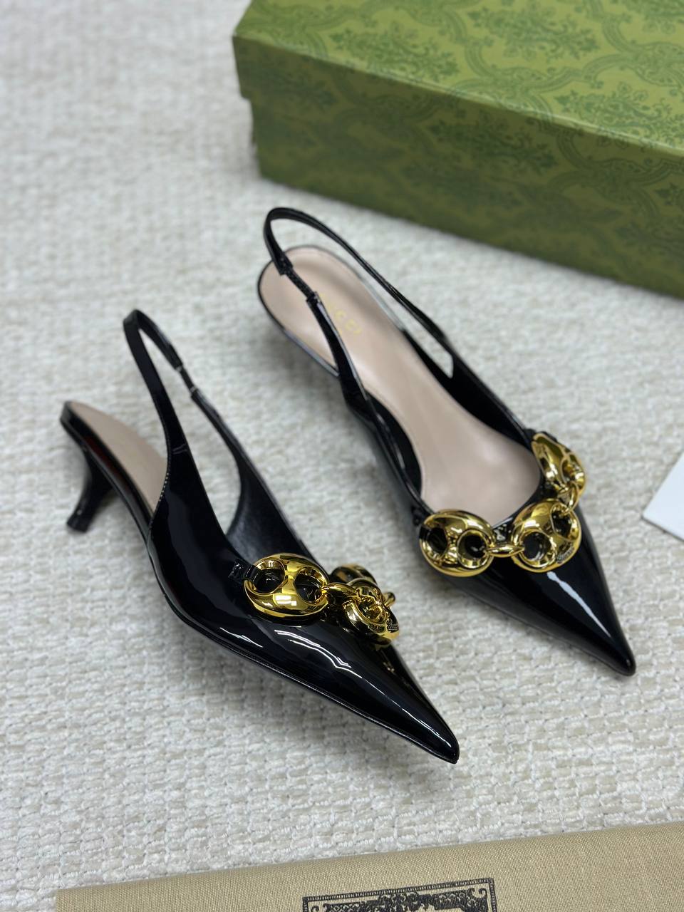 Gucci Marina Chain Backless Shoes