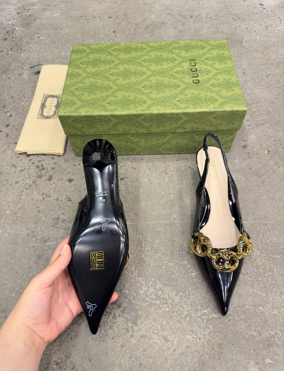 Gucci Slingback Topuklu Ayakkabı - Glimmer of Luxury