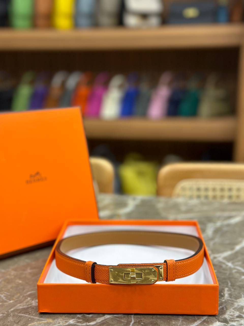 Hermes Deri Bel Kemeri - Glimmer of Luxury