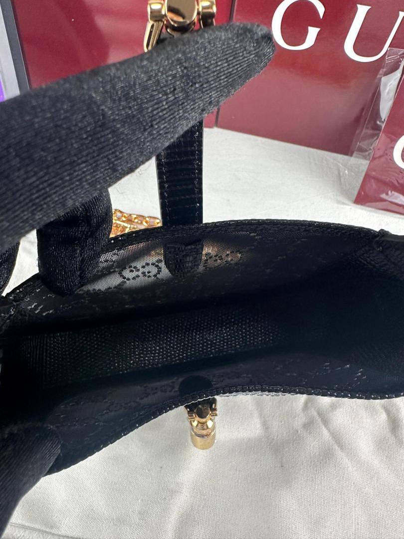 Gucci Jackie 1961 Crystal GG Lizard Mini Bag