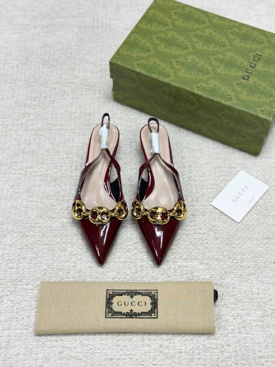 Gucci Marina Chain Backless Shoes