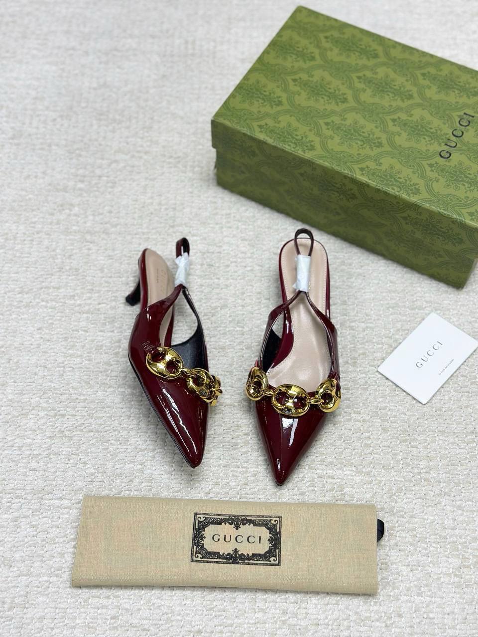 Gucci Marina Chain Backless Shoes