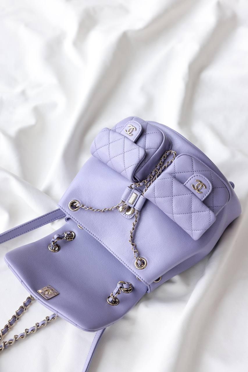 Chanel Matrasse Caviar S Zincirli Sırt Çantası Açık Mor - Glimmer of Luxury