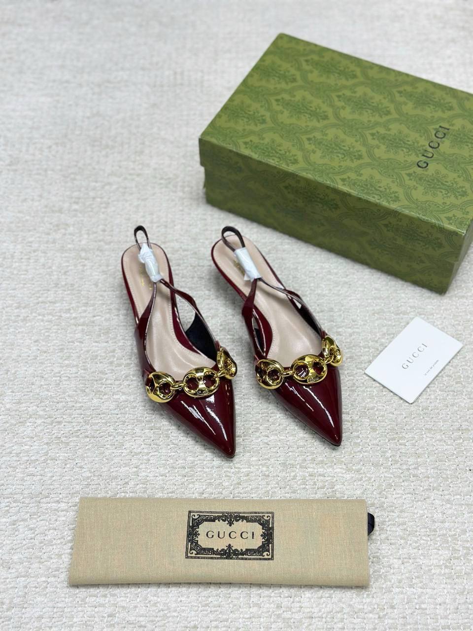 Gucci Marina Chain Backless Shoes