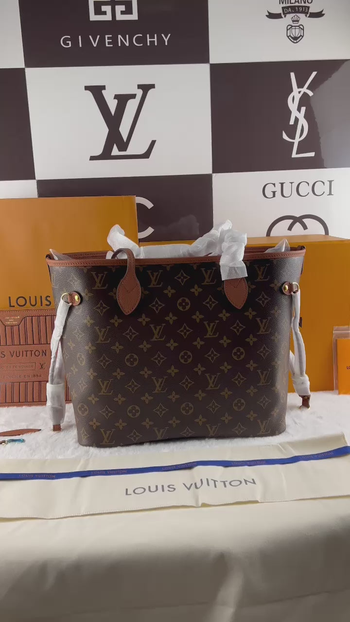 Louis Vuitton M12061 Neverfull Inside Out MM Tan